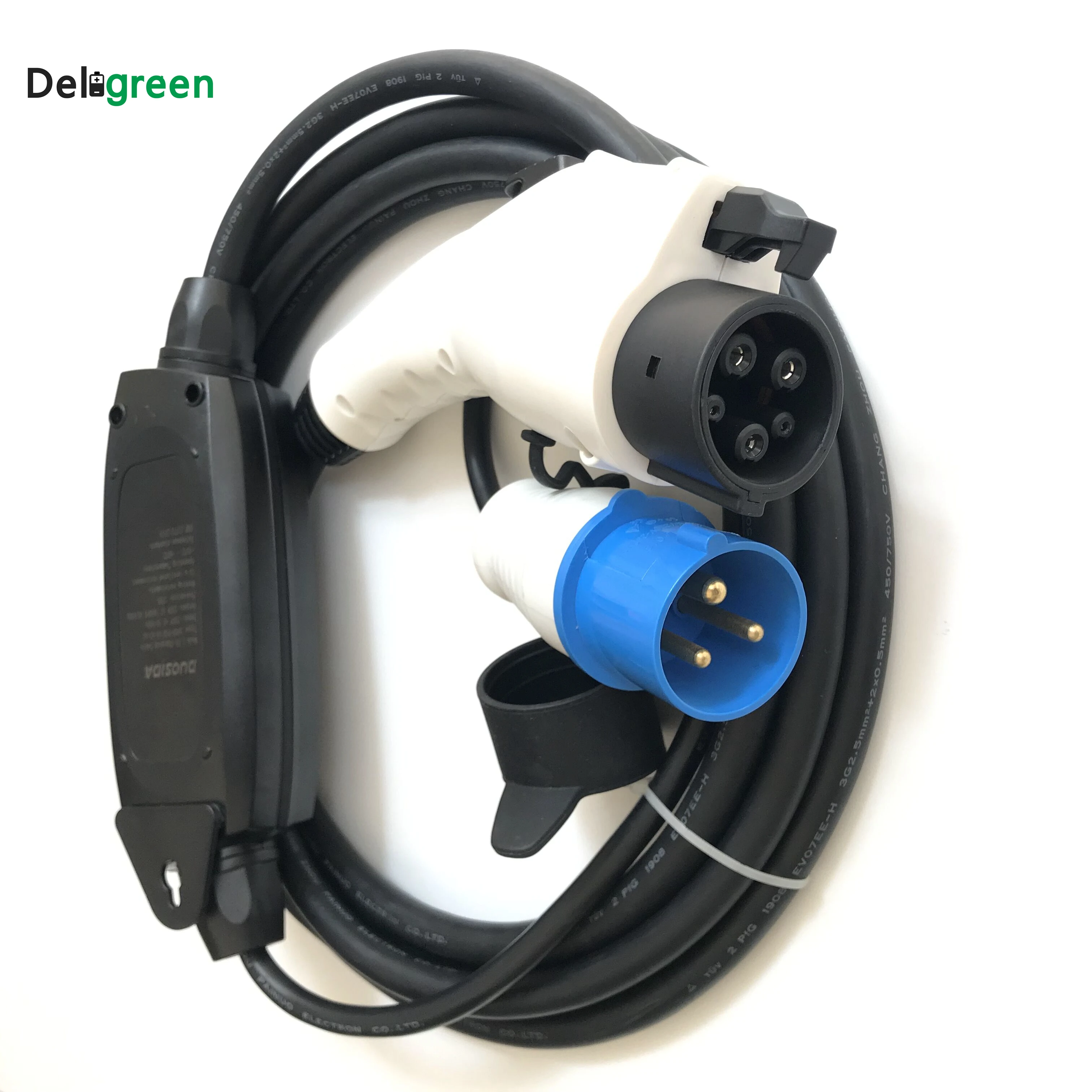 Duosida EVSE Type1 16A Wallbox Mode J1772 EV контроллер с 5 м зарядным кабелем Blue CEE | Электроника