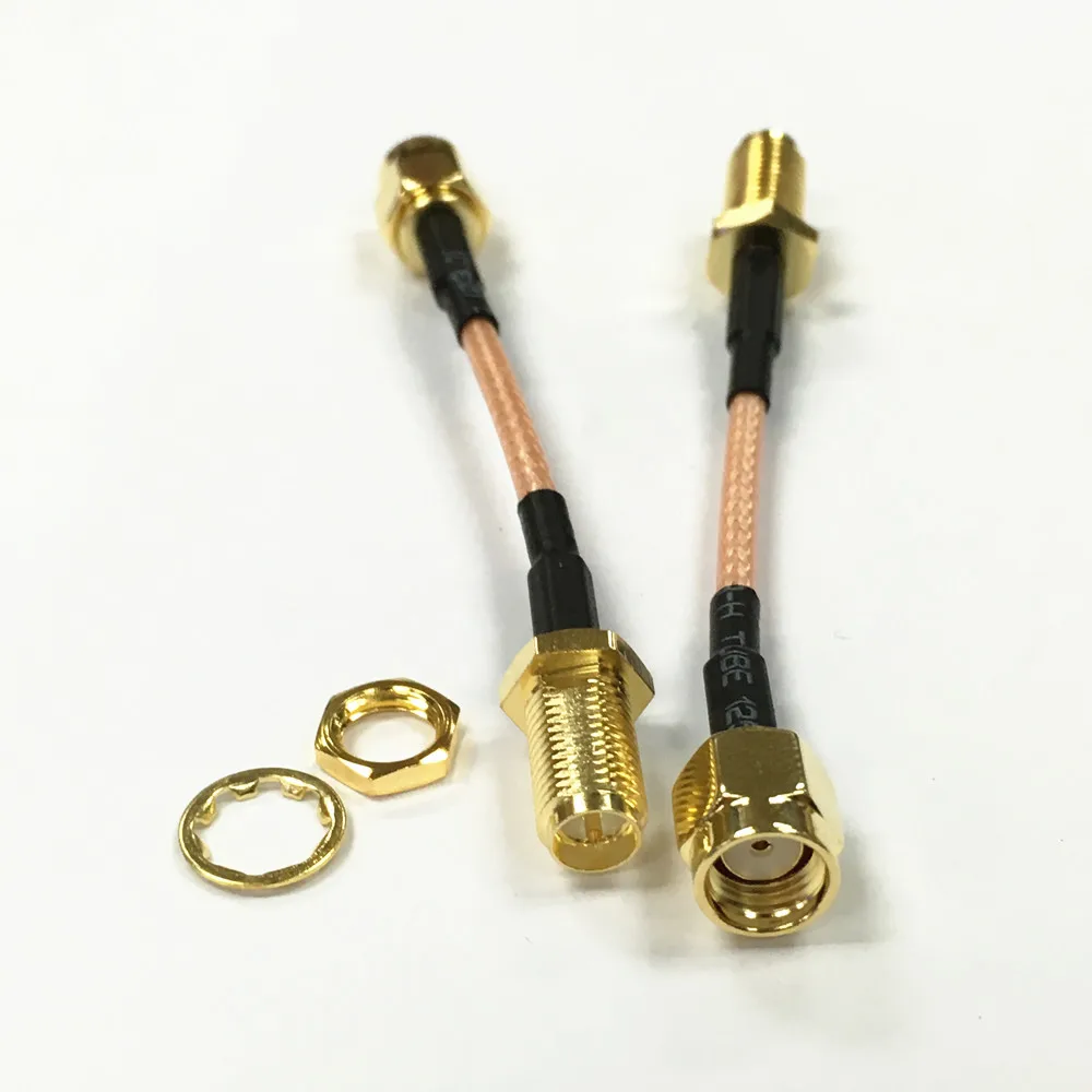 1 шт. RP SMA штекер RP SMA женский разъем RF коаксиальный переборка обжимной разъем RG316 коаксиальный кабель перемычка косичка 5 см 10 см 15 см 20 см