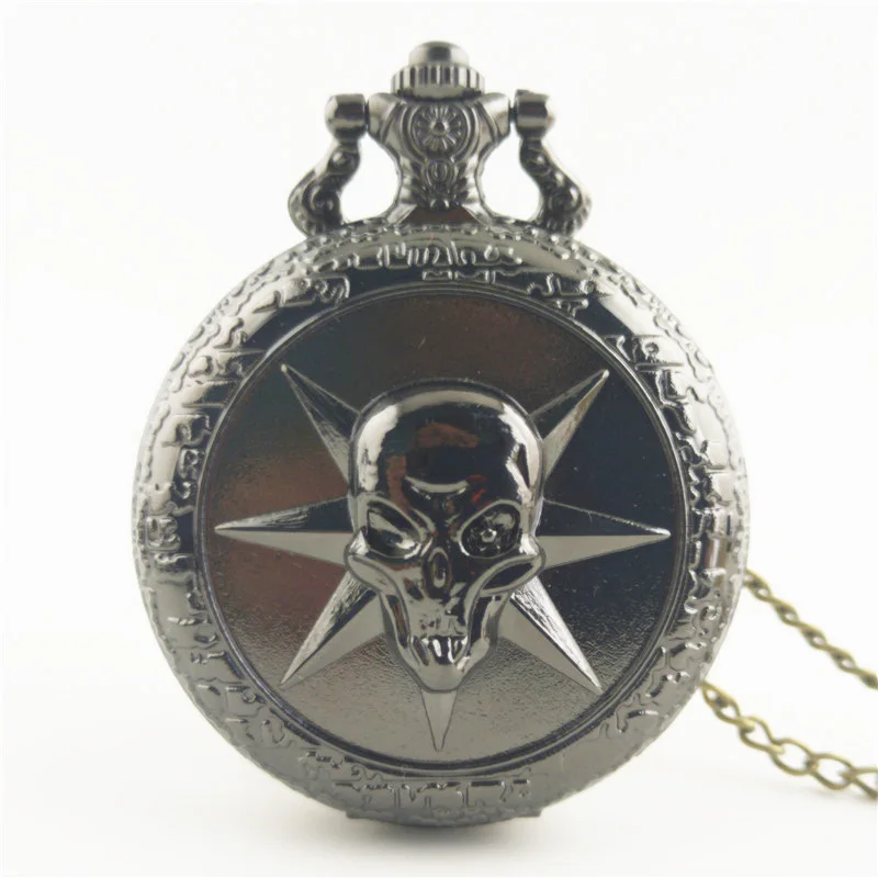 100 шт винтажный Бронзовый Дракон + череп дизайн белый циферблат кварцевые