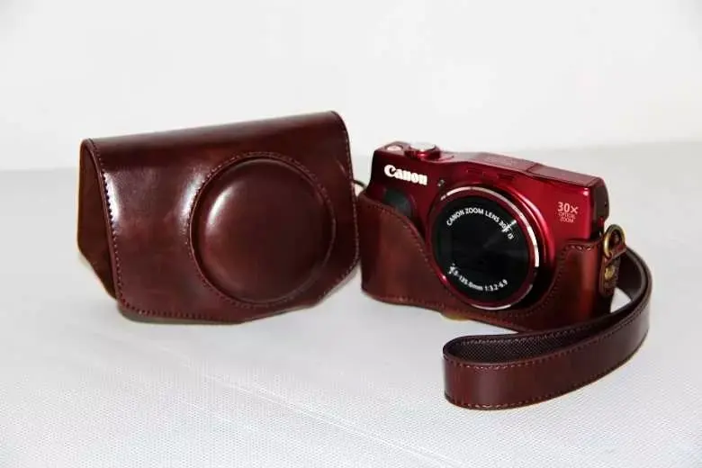 Чехол из искусственной кожи для камеры Canon SX720 SX700 HS SX710 SX700HS SX710HS с плечевым ремнем |