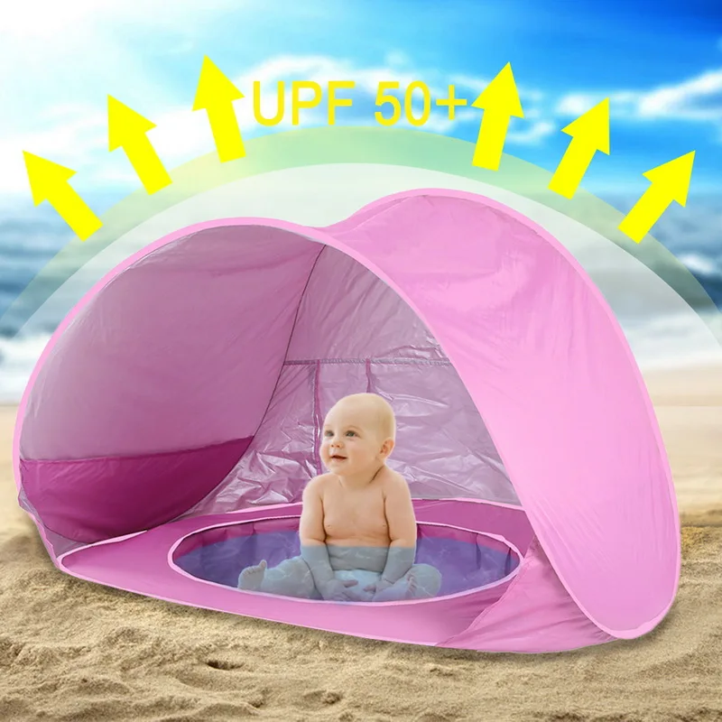 Oeak детская палатка Пляжная Палатка УФ защита Sunshelter с бассейном детские летние