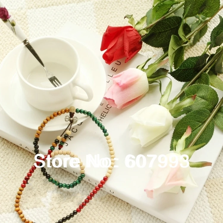 Высококачественные Натуральные на ощупь бутоны розы латексные искусственные