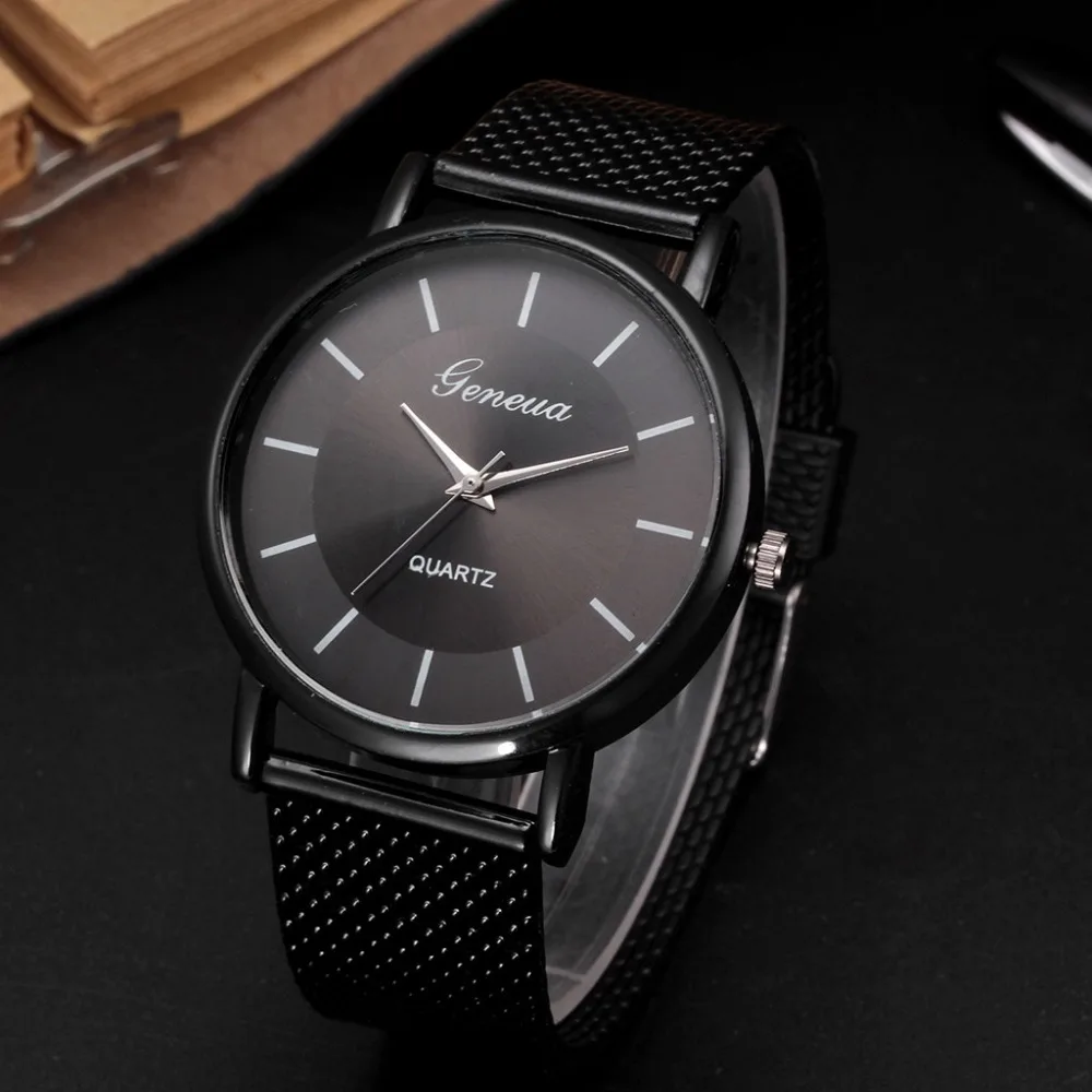 Business Watch 2019 Wrist Men Simple Style Mesh Belt Women Unisex Quartz Watches relogio masculino #tt | Наручные часы