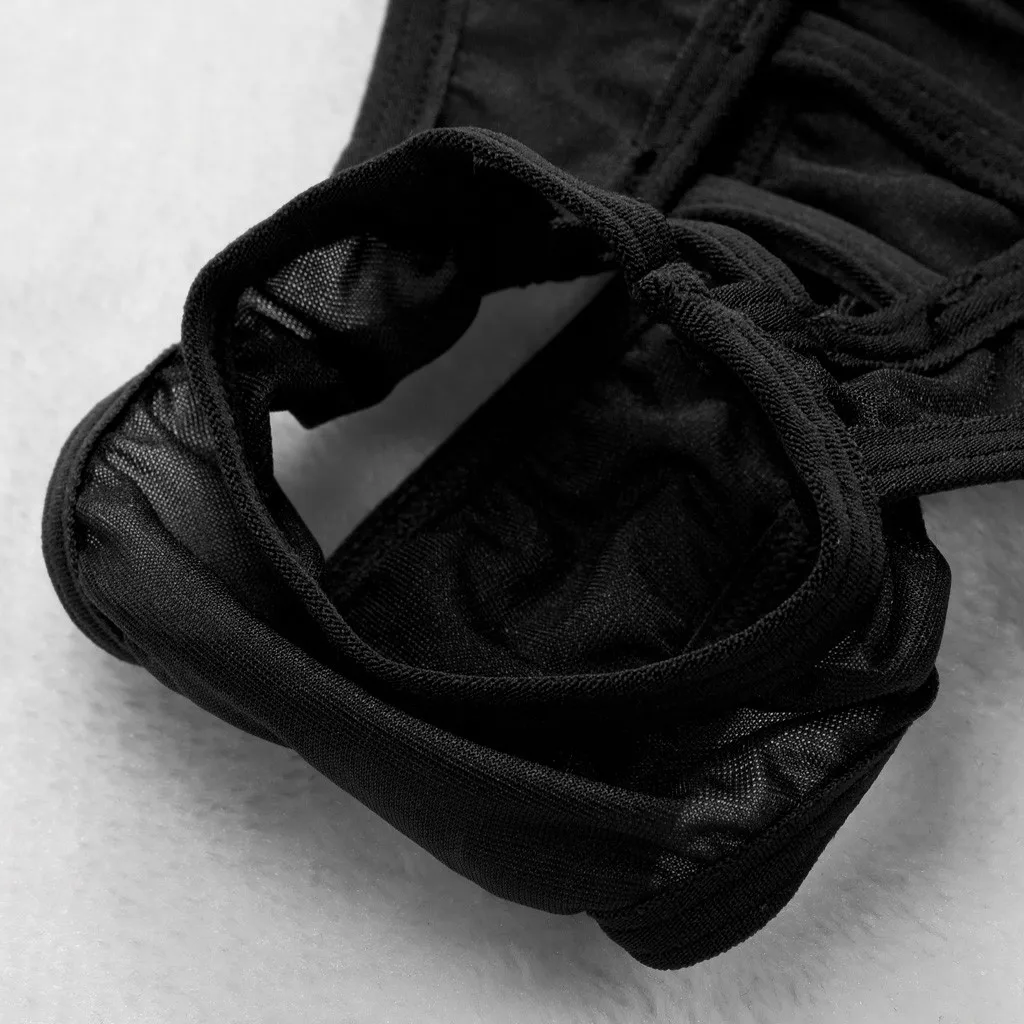 Сексуальные мужские трусы полностью кружевное нижнее белье прозрачные трусики