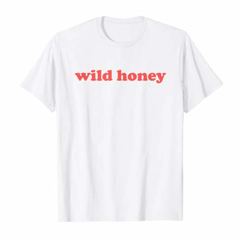 Дикий Мёд футболка Для женщин Мода Костюмы Винтаж Графический желтый