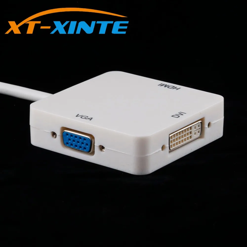 Mini 3 в 1 DP Thunderbolt to DVI D VGA HDMI адаптер кабель DisplayPort 20pin мужской порт Для iMac Mac Pro Air Book| |