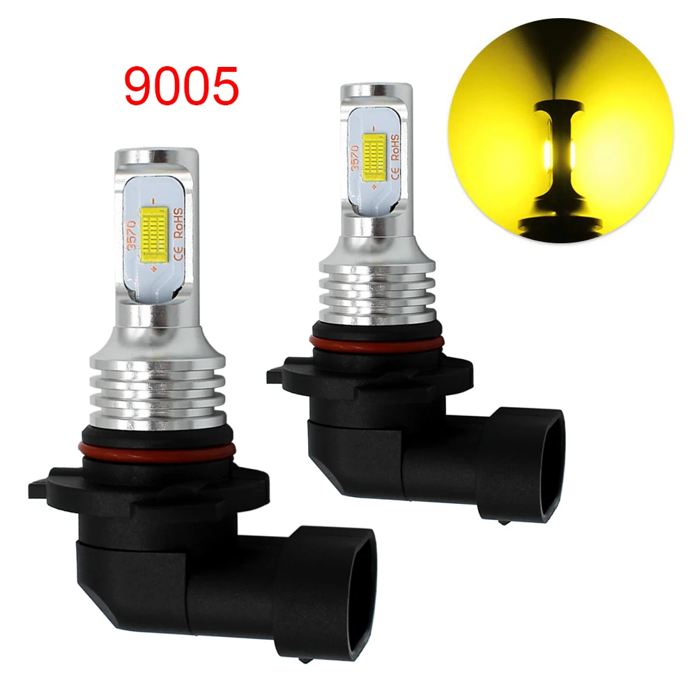 2 шт. 3570 чип светодиодный противотуманные лампы 72W фары для 3200LM H10 H16EU H11 H7 H4 H3 H1 9006 9005 881 880 светодиодный туман светильник белый светильник, футболка с принтом "автомобиль" светильник s противотуманная фара