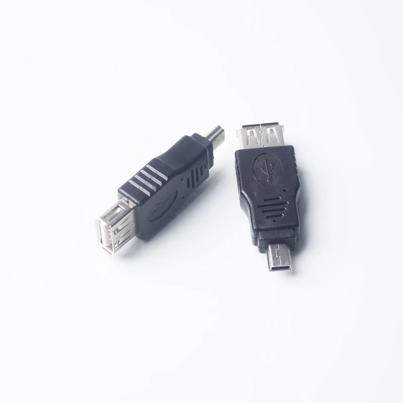 Оптовая продажа 100 шт. Mini USB 5Pin штекер на гнездо OTG адаптер конвертер коннектор