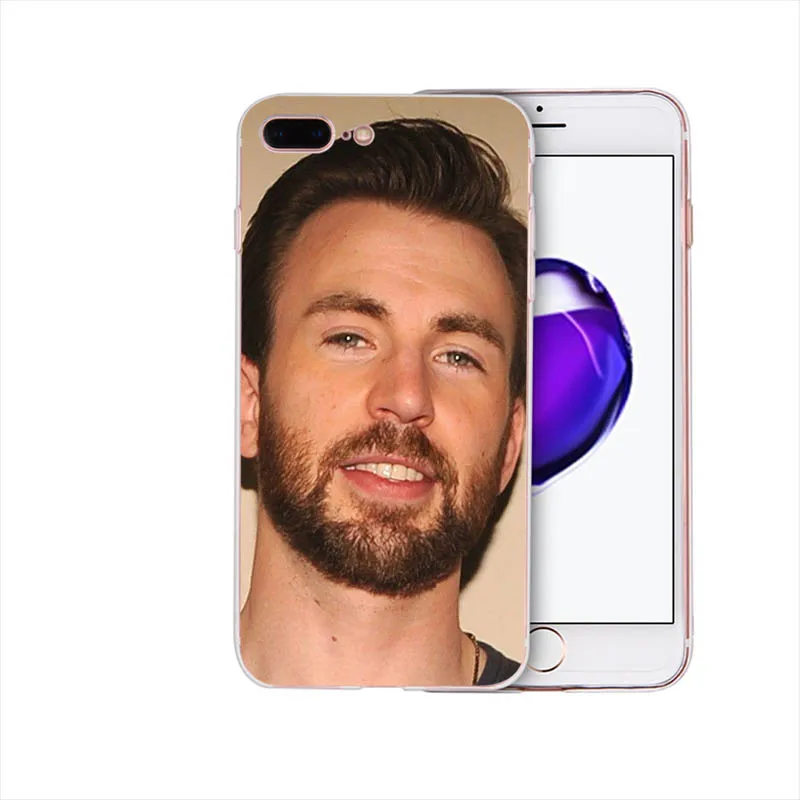 Криса Эванса Марвел Капитан Америка мягкий чехол для iPhone X чехол для телефона XS max XR 6plus 6s 6 Coque 5 5S SE 7 8 8plus 7plus Funda