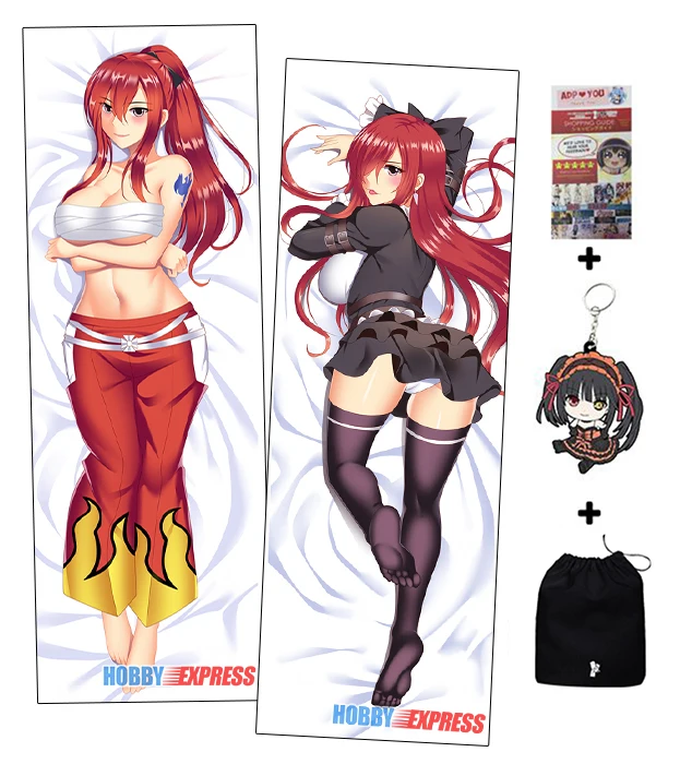 Хобби Express Dakimakura японский отаку Waifu обниматься тела Чехол Феи Эрза Скарлет