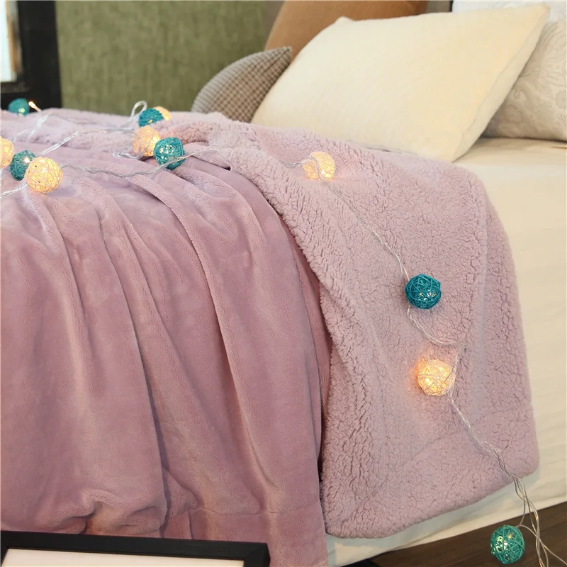 WLIARLEO горячая Распродажа одеяла фланелевые снаружи ягненка бархат внутри детское