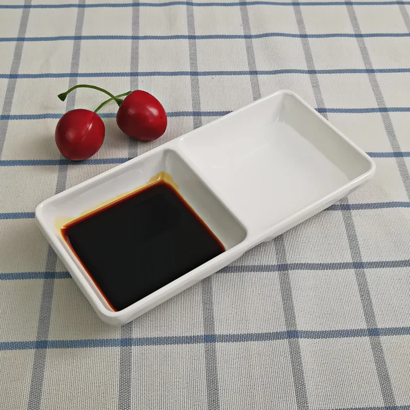 Меламиновая посуда горячий горшок соус блюдо японская кухня ресторан горчичного цвета А5 меламиновая п