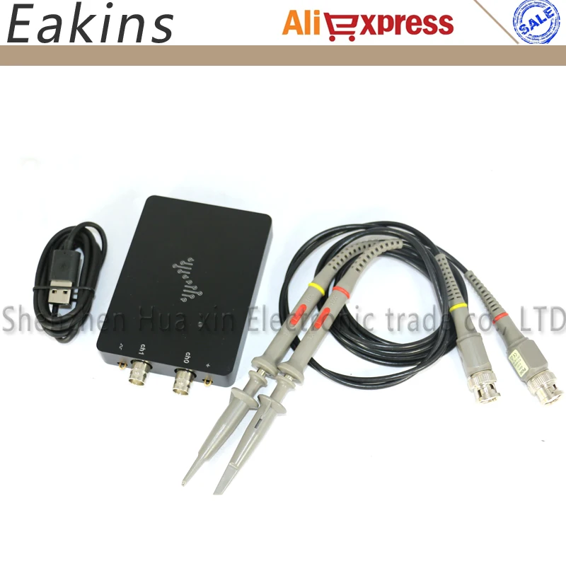

Free Shipping Dual-channel DSCope Analog Ultra Portable Oscilloscope 50M Bandwidth 200M Sampling USB Power Supply