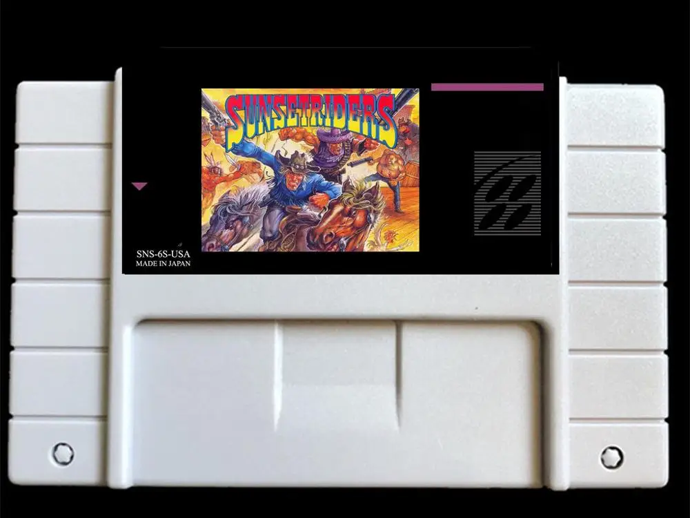 Карта для видеоигр Sunset Riders США-46-контактная версия NTSC Для ретро-видеоигр! |