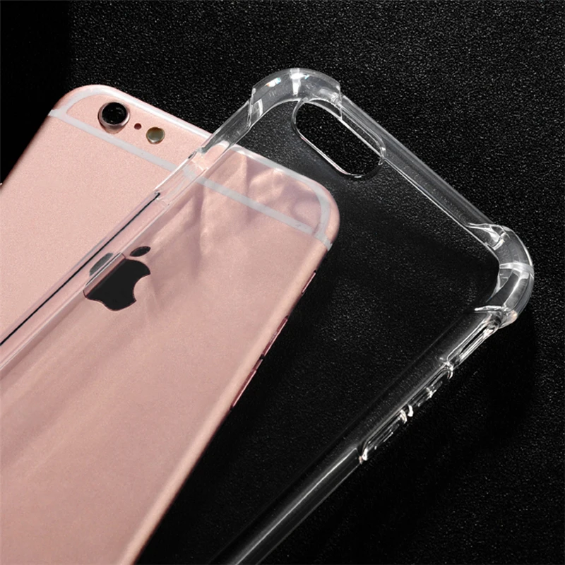 Ударопрочный чехол для iphone X 7 6 6s Plus Защитные чехлы мягкий TPU 8 на