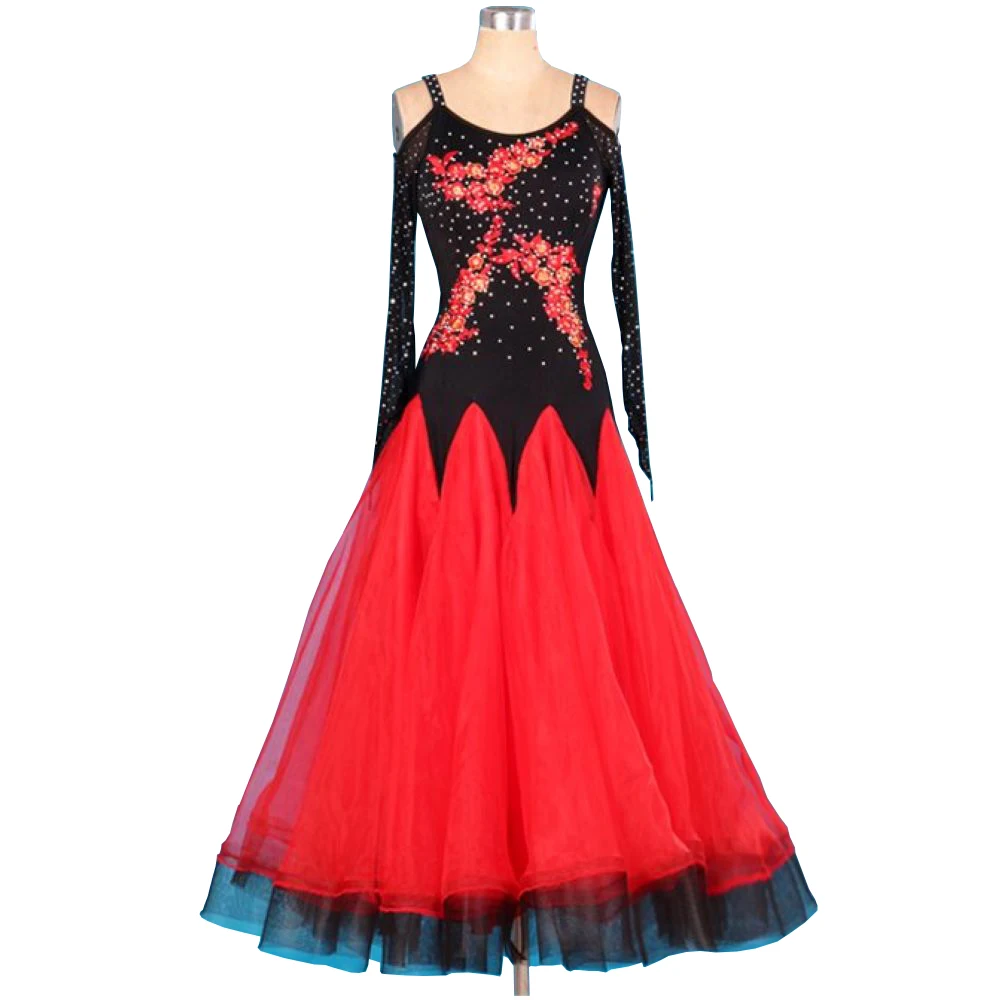 Платье для бальных танцев вальса танцевальных соревнований стандартные женские