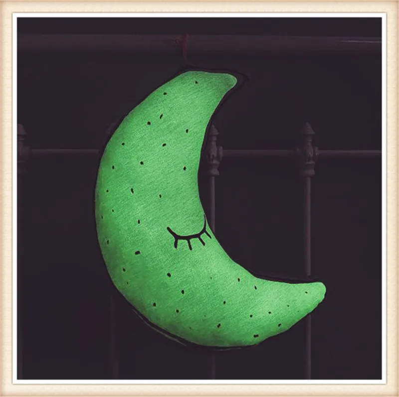 Симпатичная светящаяся кукла-Луна в скандинавском стиле подушка украшение для