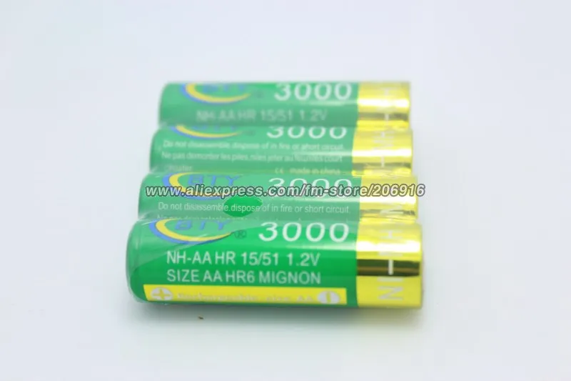 Bty 3000 мАч NH-AA HR 15/51 1.2 В а . HR6 миньон NI-MH аккумулятор | Электроника