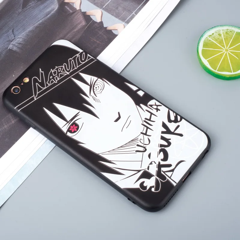 Sasuke Супер аниме мультфильм Наруто Чехол для iPhone XS Max XR Саске Какаши боль Гаара Мягкий силиконовый чехол для iPhone X 6 6S 7 8 Plus - Цвет: Sasuke