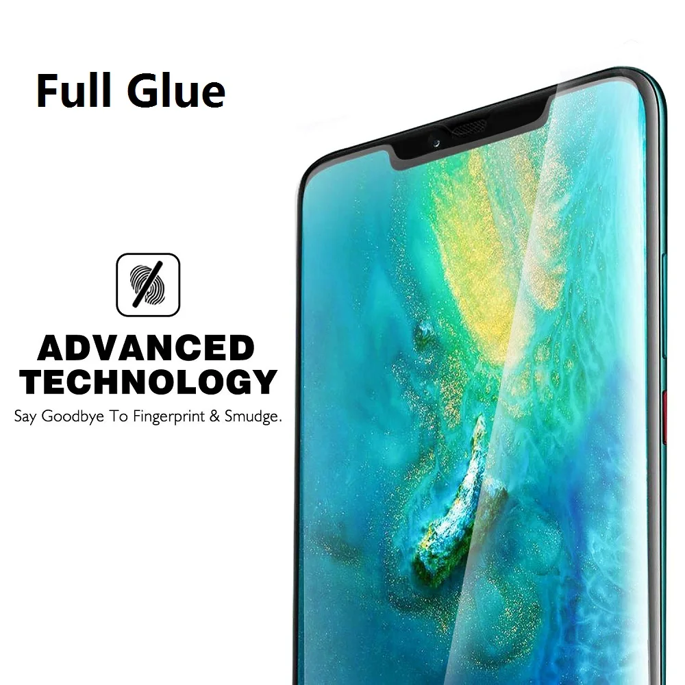 5D изогнутое закаленное стекло с полной проклейкой для Huawei Mate 20 Pro полное покрытие