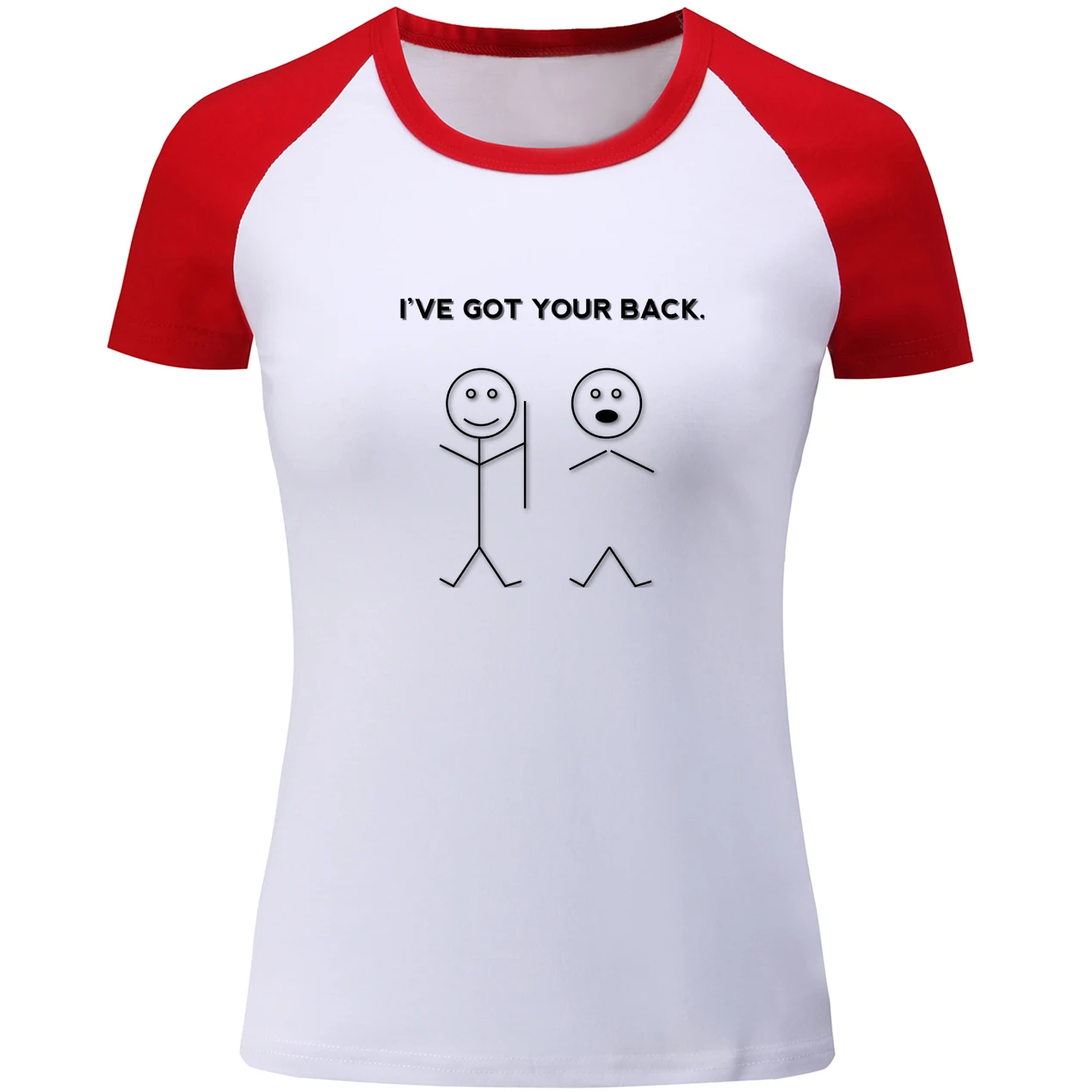 Футболка с коротким рукавом и надписью I Got Your Back футболка принтом в виде тату