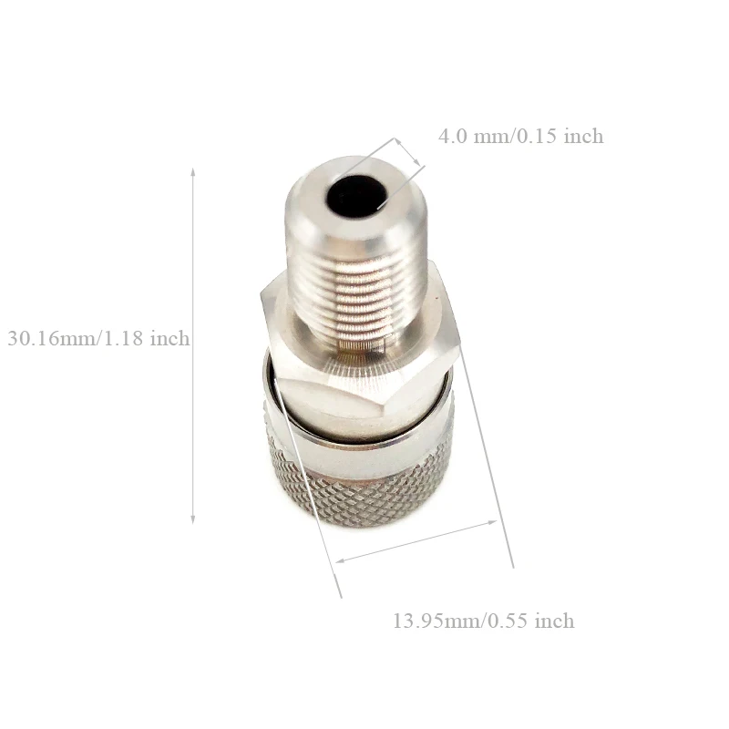PCP Пейнтбольный воздушный быстроразъемный соединитель нержавеющая сталь 1/8