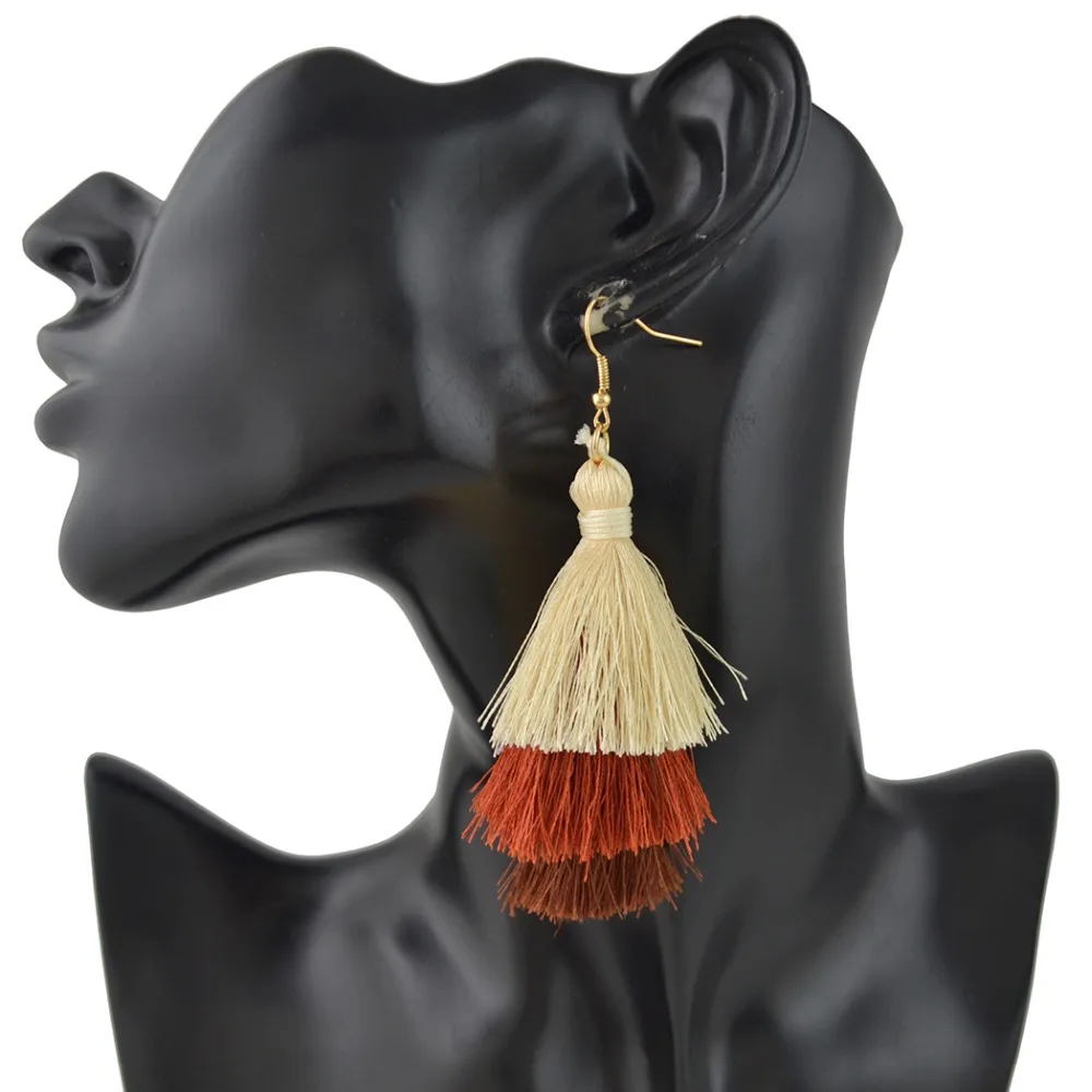 Серьги подвески женские цветные в форме дерева|earrings for|dropping earrings for womenthread tassel |
