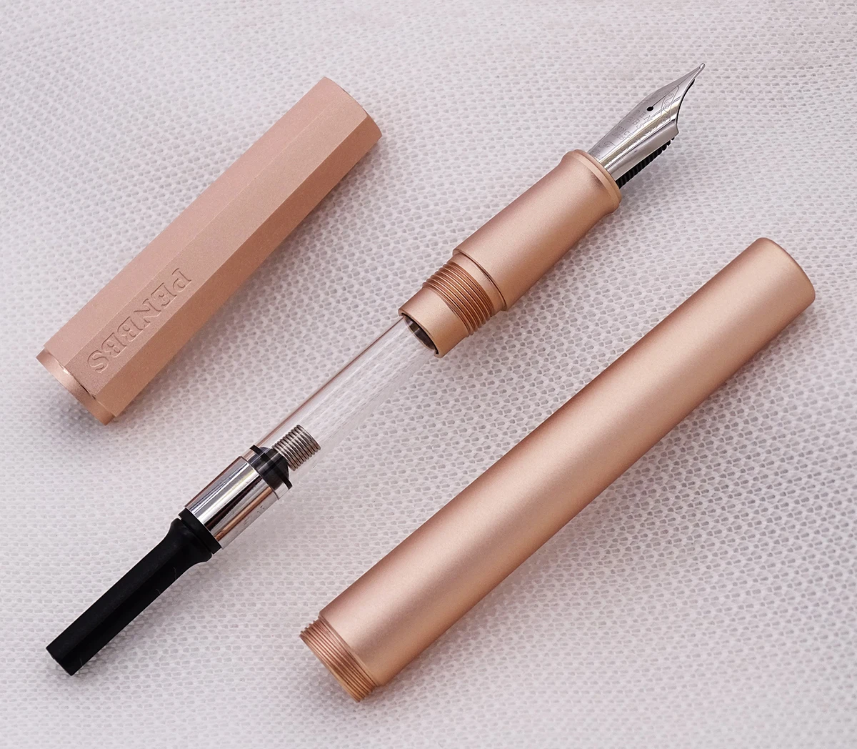 Moonman Penbbs 350 авторучка, алюминиевый сплав, анод, восьмиугольная, розовая, красная, модная чернильная ручка и подарочный чехол, офисный, деловой набор для письма