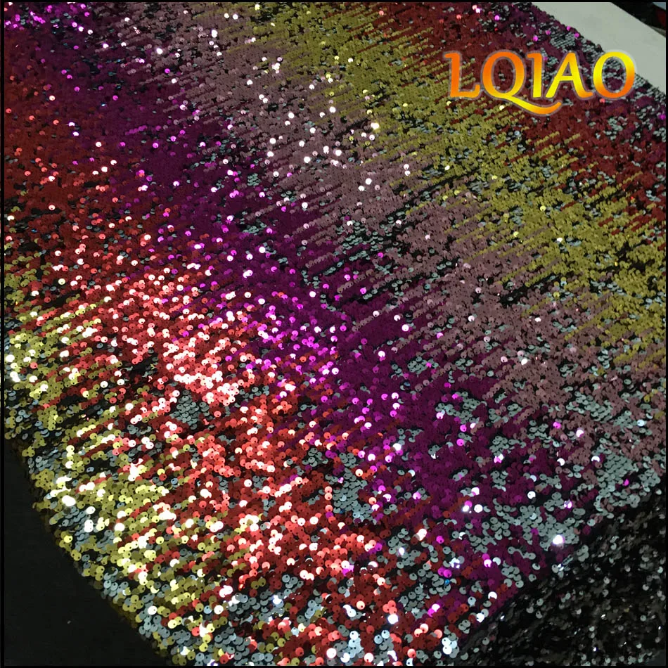 Русалка рыбья чешуя блесток ткань на дворе Реверсивный аппликация для