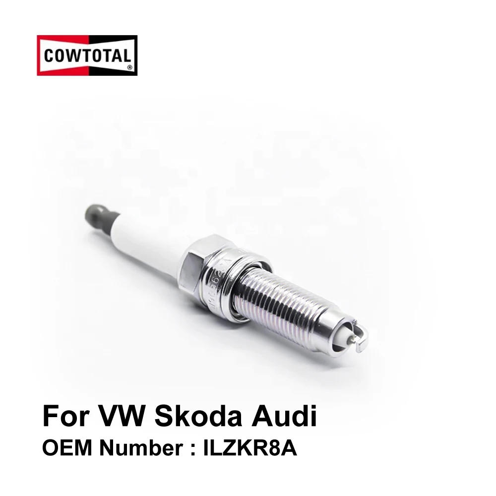 Cowtotal двойной Иридиевый Свеча зажигания ILZKR8A для Volkswagen CC R36 Skoda Superb Audi A8|Свечи и