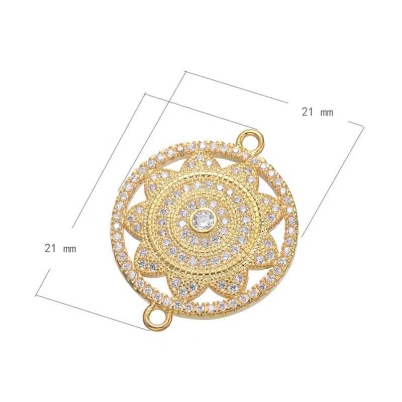 Принадлежности для ювелирных изделий оптовая продажа позолоченный Солнечный
