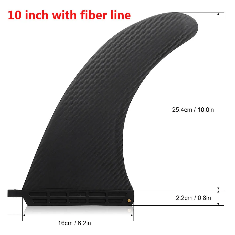 10 inch 1 6,5/7,5/8/9/10 дюймов нейлоновая доска для серфинга Longboard SUP одиночный плавник центральное ребро для серфинга с Веслом SUP плавник аксессуары для серфинга - Цвет: 10 inch 1