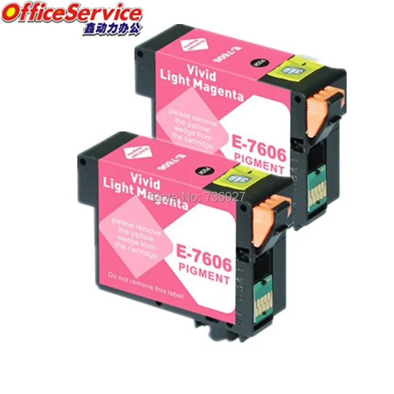 2 фото черный T7601 новый совместимый картридж костюм для Epson суреколор SC P600