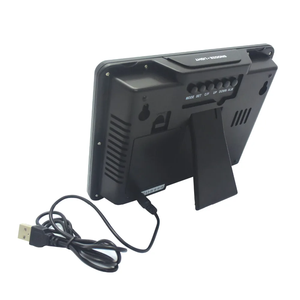 Многофункциональный цифровой ЖК-будильник термометр электронный измеритель