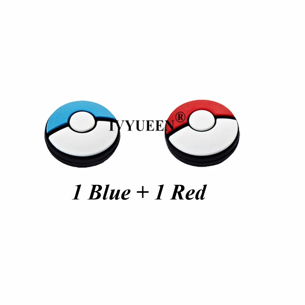 1 Red 1 Blue IVYUEEN 2 шт. аналоговые силиконовые колпачки-ручки для пульта переключения shand Joy-Con Джойстики для джойстика крышки для контроллера Joy Con - Цвет: 1 Red 1 Blue