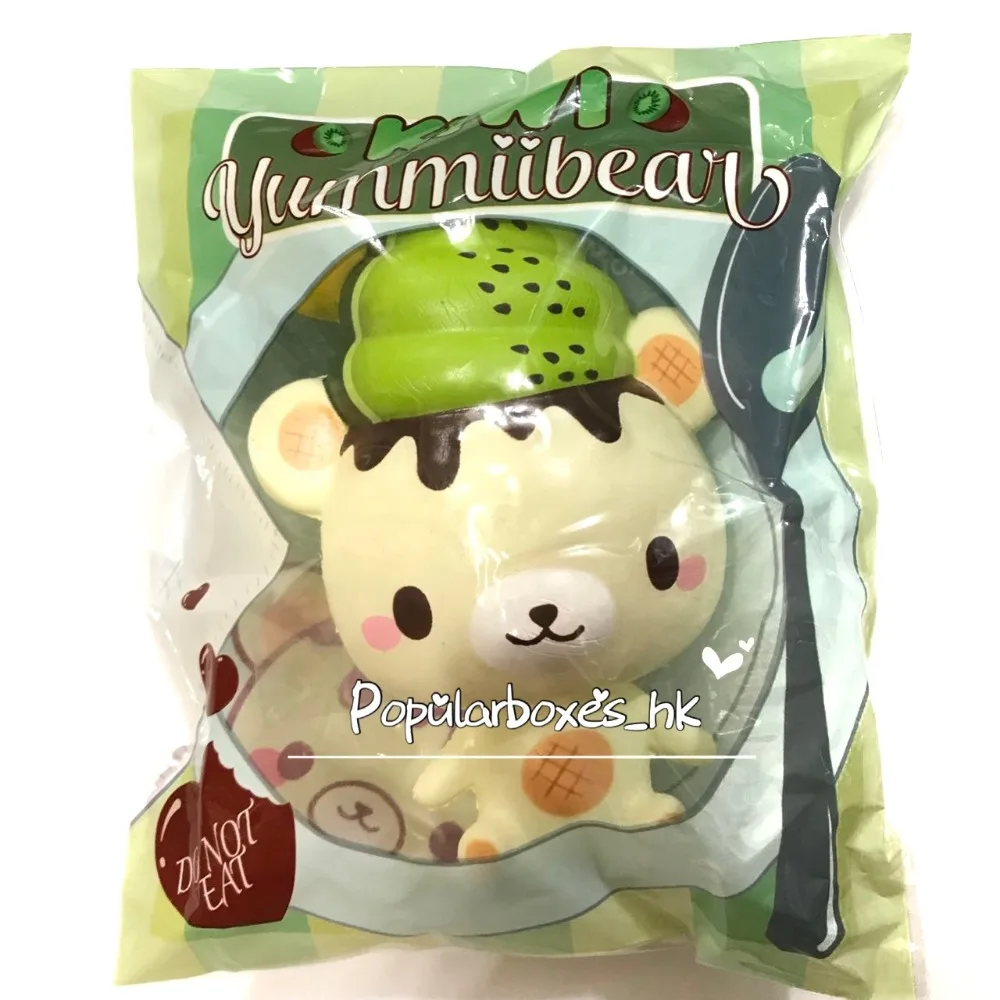 Мягкая медленно восстанавливающая форму игрушка в подарок Creamiicandy yummiibear kiwi |