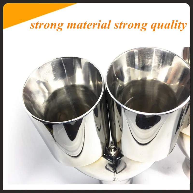 Универсальный автомобильный глушитель выхлопной наконечник трубы на входе 76 мм