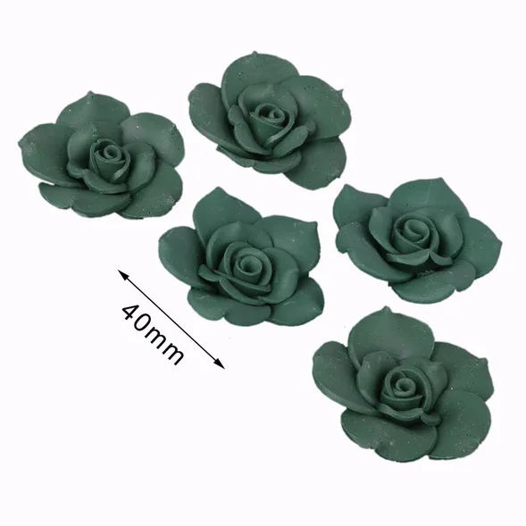 40 мм, 2 шт./лот,, Beatuy Rose, полимерная глина, глиняные бусины для самостоятельного изготовления ожерелья, сережек, ювелирных изделий, аксессуары для изготовления - Цвет: Dark Green