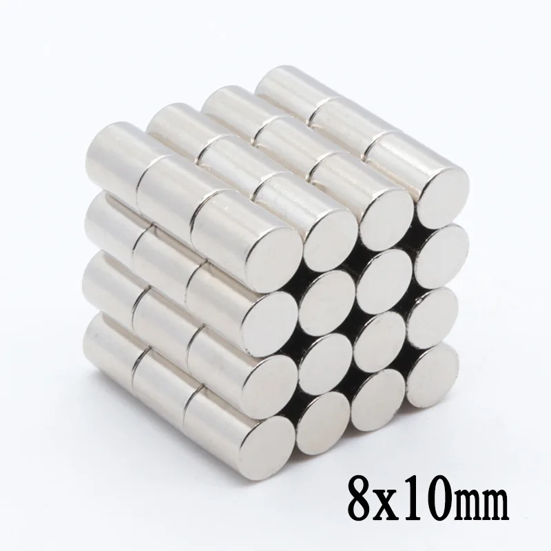Супермощные Круглые неодимовые магниты N35 4/5/6/8/10/12/15/20/22/25/30/35/40x10 мм редкоземельные
