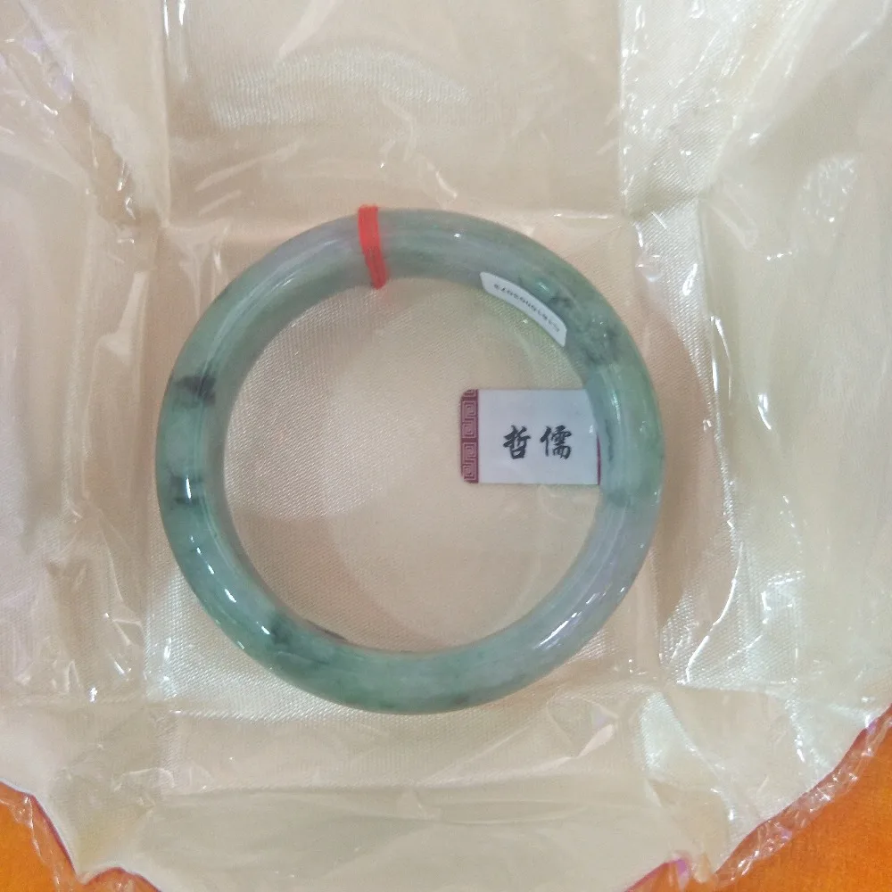 

Zheru Jewelry Natural Jadeite Bracelet Natural Elegant Green 54-62mm Female Gift A Class A National Certificate