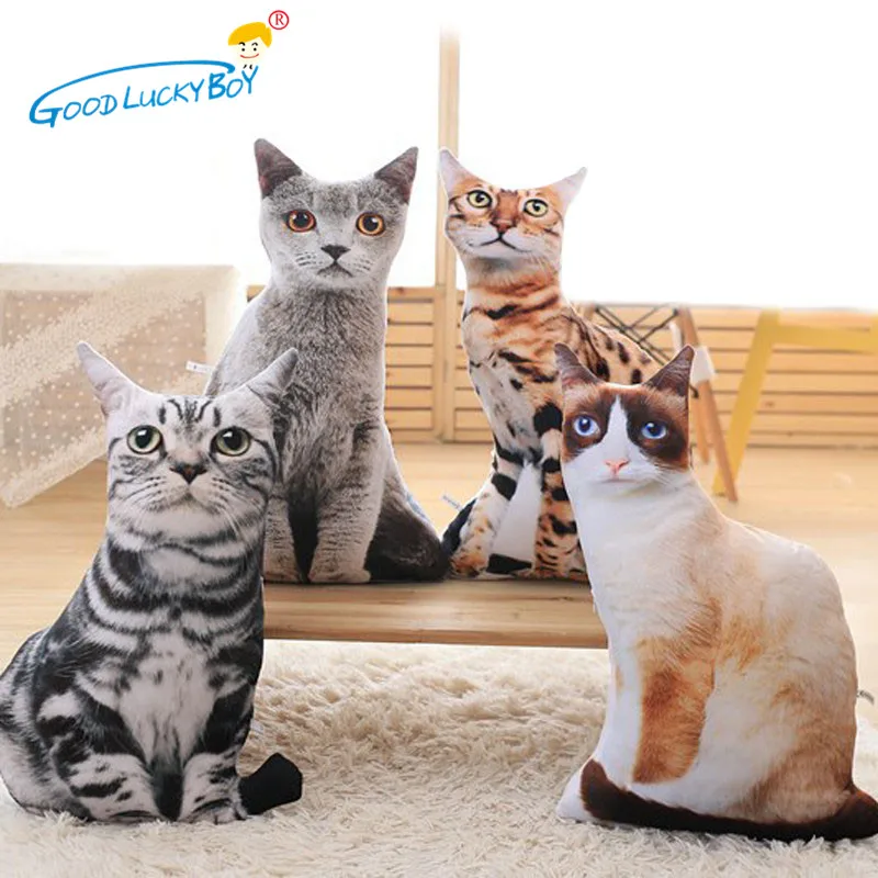 1 шт. Kawaii Имитация животных Детские куклы мягкие игрушки для кошек Мягкие плюшевые забавные детские игрушки подарок для детей Juguetes