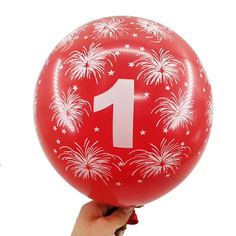 Amawill 10 шт. цифровой латексный шар на день рождения с цифрой 1, 2, 3, 4, 5, 6, 7, 8, 9 лет, 1, 2 дня рождения, украшение для детской вечеринки 75
