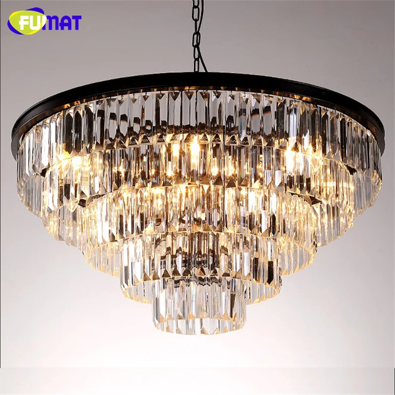 Хрустальная люстра FUMAT K9 в стиле лофт подвесной светильник античном комнатное