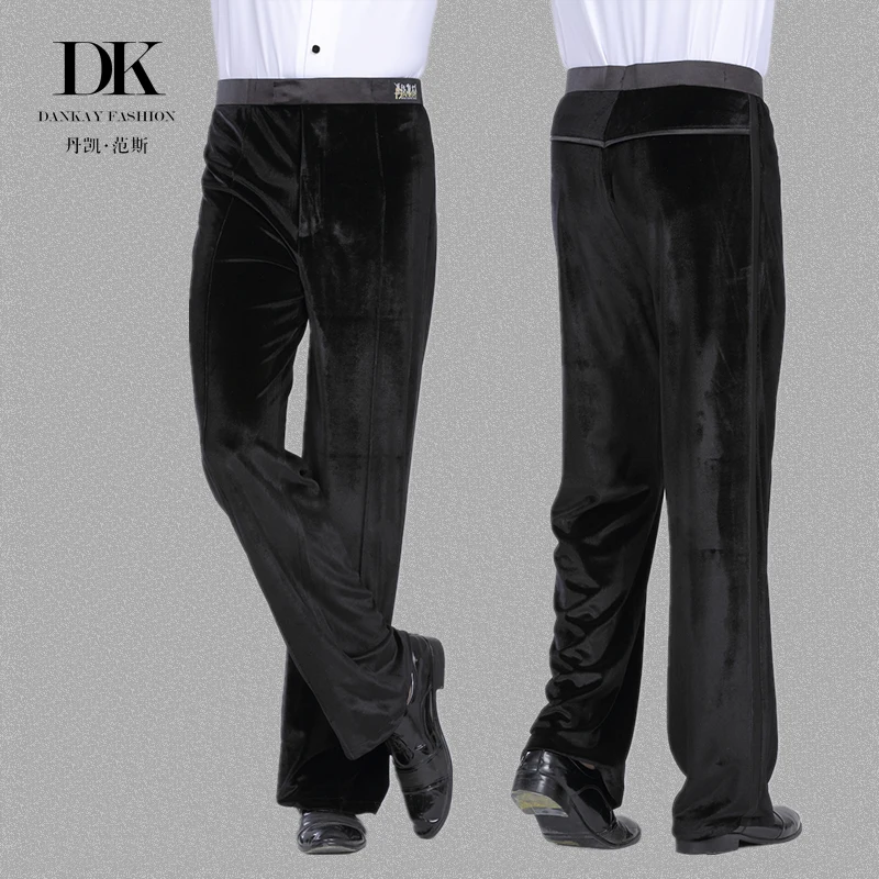 

Men's standard competition pants modern dance Velvet trousers
