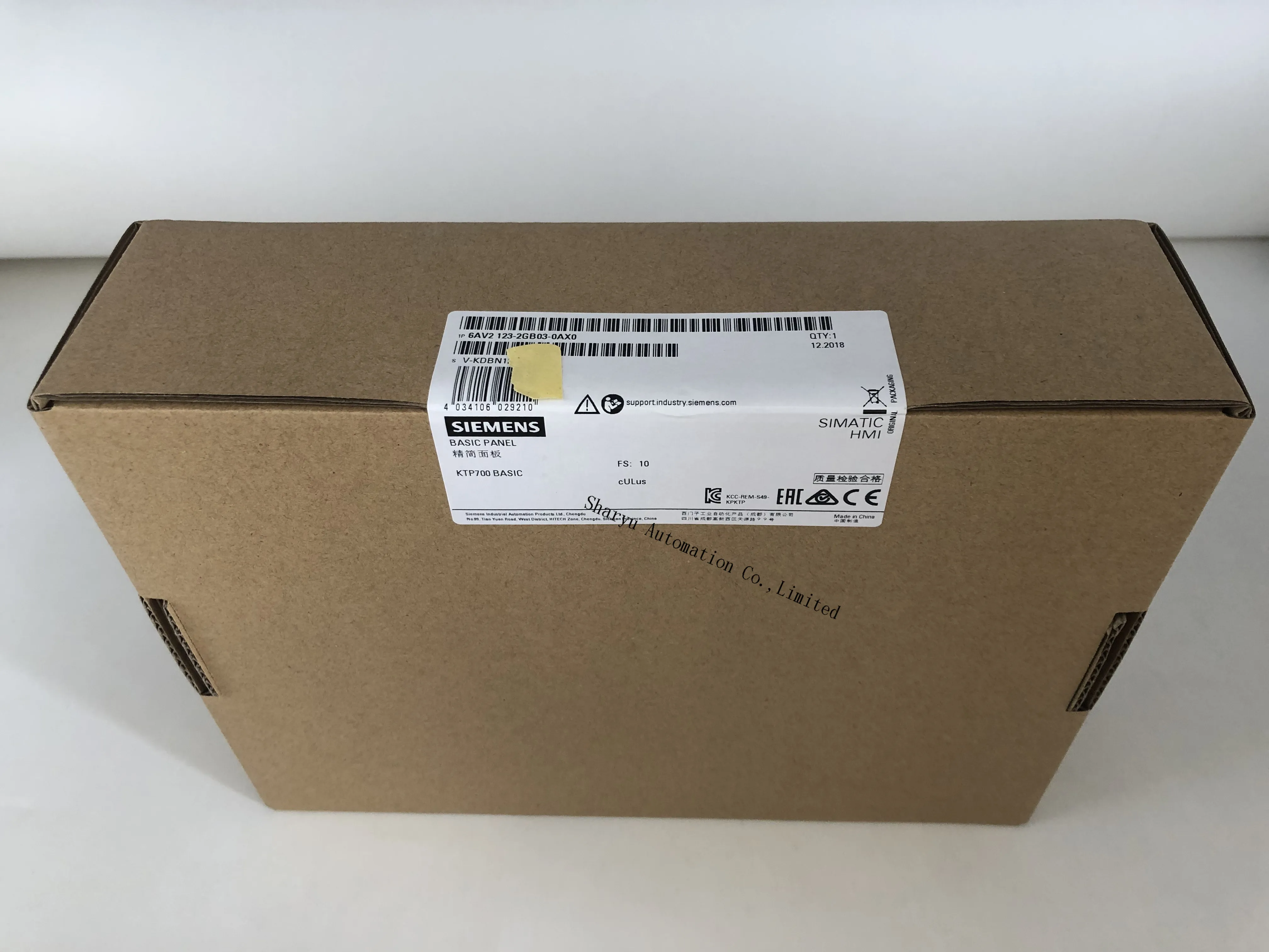 Оригинальная базовая панель SIMATIC HMI KTP700 6AV2123 2GB03 0AX0 Sie 6av2123 2gb03 0ax0 6AV2 213 7 &quotTFT