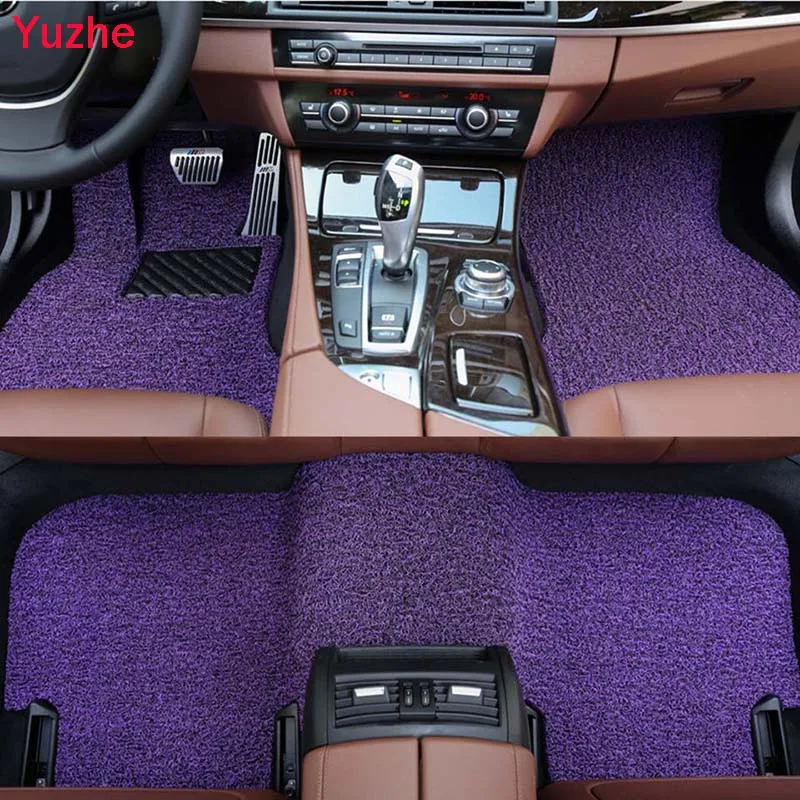 Color 4 Yuzhe пользовательские автомобильные коврики для ног для Nissan Qashqai Note Мурано МАРТА Teana Tiida Almera X-прицеп аксессуары автостайлинг - Название цвета: Color 4