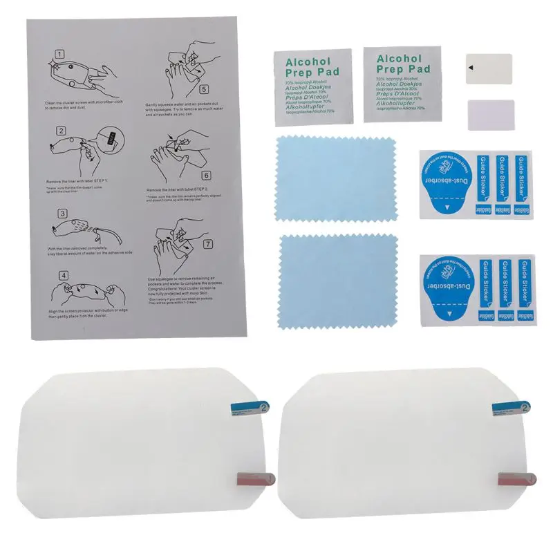 2 комплекта Защитная пленка для экрана от царапин ТПУ R1200GS LC Adv 2018 C400X F850GS R1250GS/ADV