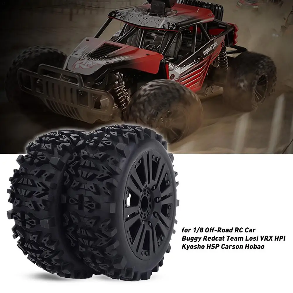 Обод колеса Ступицы 17 мм и шины для 1/8 внедорожников RC багги Redcat Team Losi VRX HPI Kyosho HSP