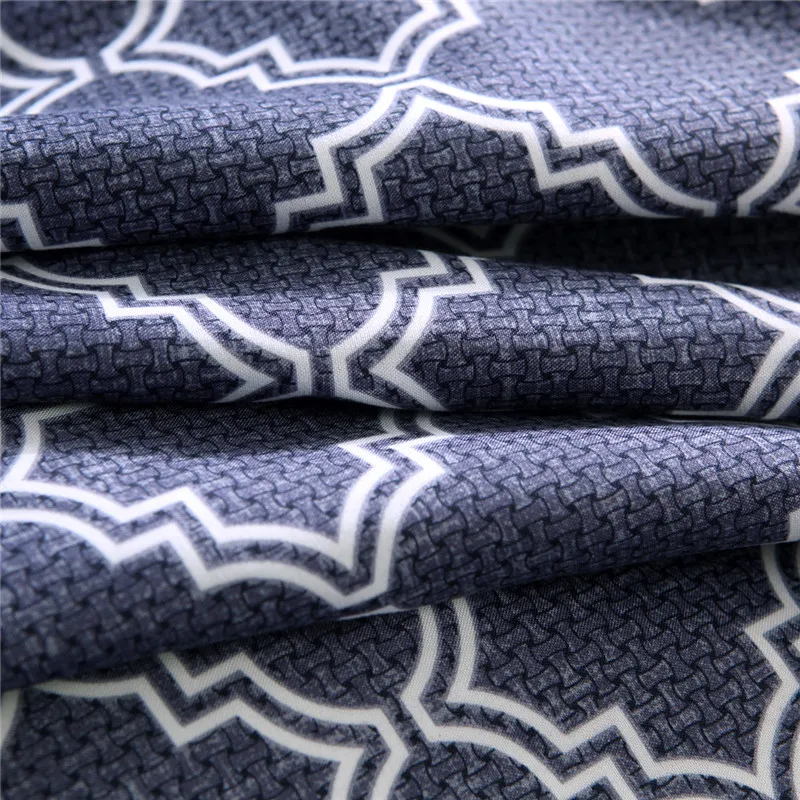 Slowdream Bedding Set Geometry Lattice Comforter Bedspread Duvet Cover Pillow Cases AUDouble King Adult Bed Linen Bedclothes | Дом и сад
