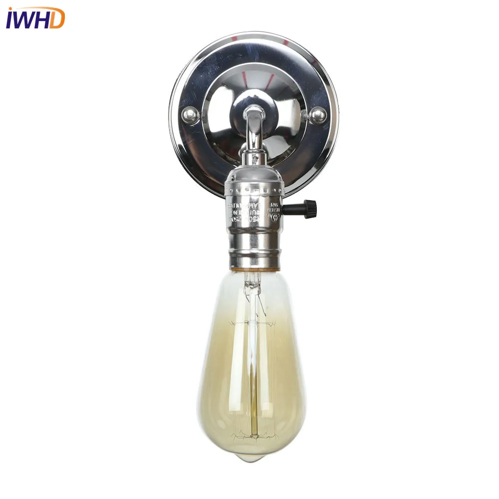 Ретро iwhd Nordic светодиодный настенный светильник гладить RH промышленные Лофт Wandlamp Винтаж крепления настенного светильника для домашнего освещения аппликация Murale